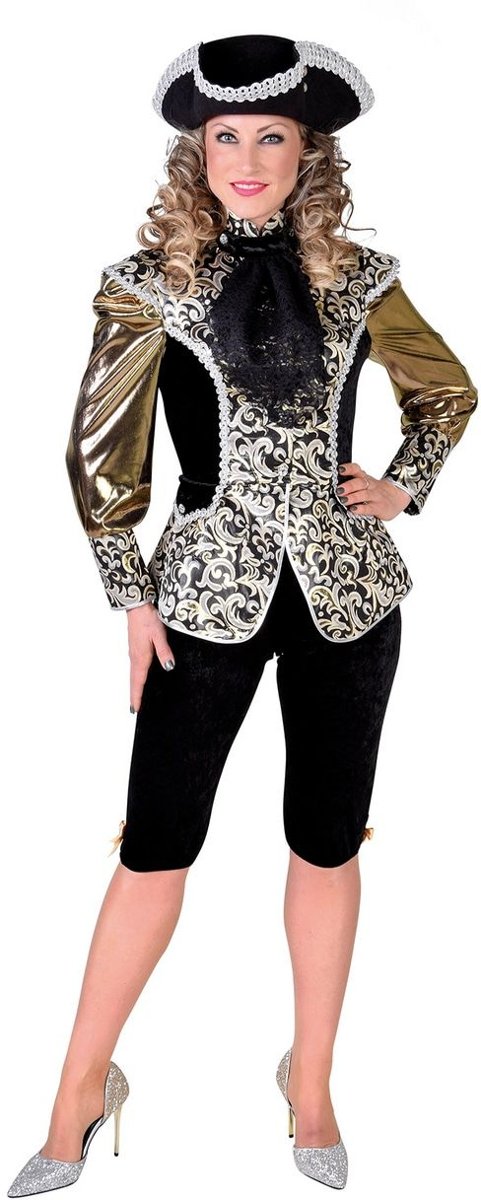 Musketier Kostuum | Getailleerd Jasje Hoge Leger Officier | Vrouw | Large | Carnaval kostuum | Verkleedkleding